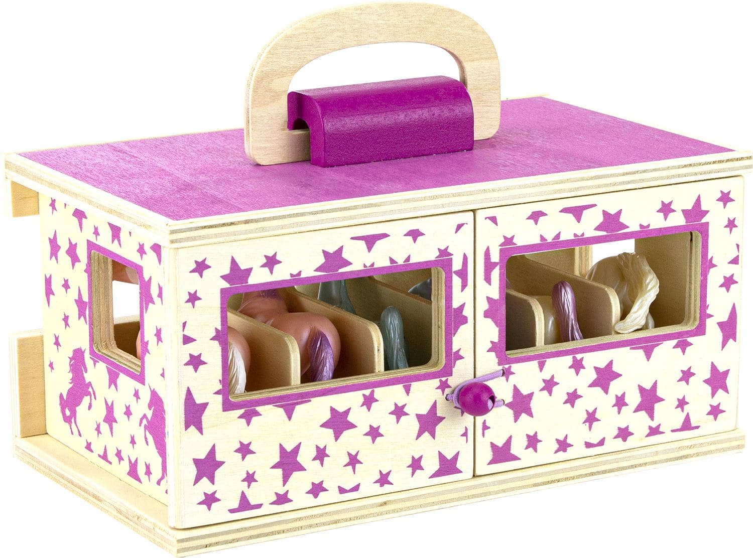 Unicorn Magic Wood Carry Stable with 6 Unicorns - Image 11