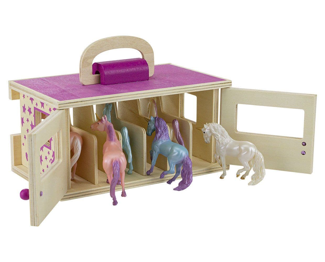Unicorn Magic Wood Carry Stable with 6 Unicorns - Image 9